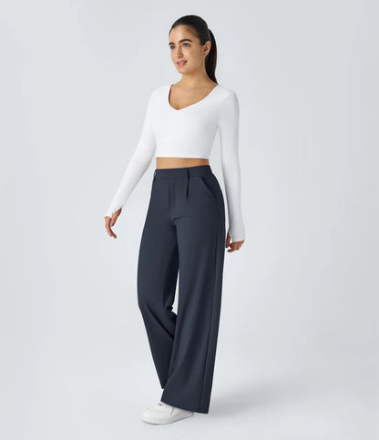 Lunara Women's High Waisted Trousers