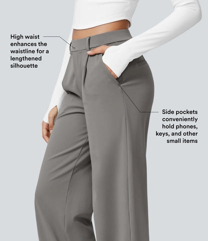 Lunara Women's High Waisted Trousers