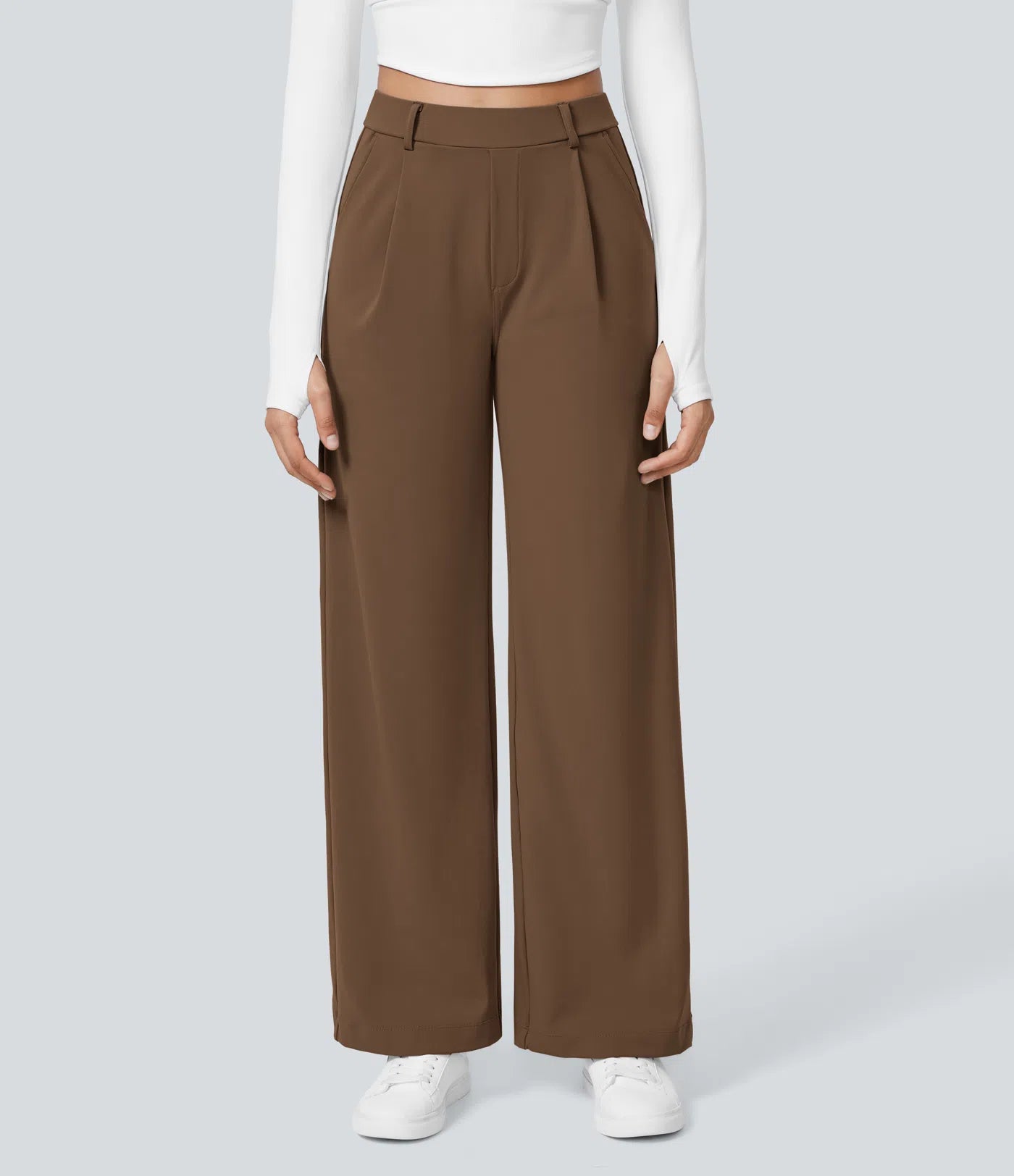 Lunara Women's High Waisted Trousers