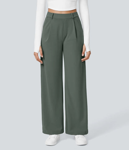 Lunara Women's High Waisted Trousers