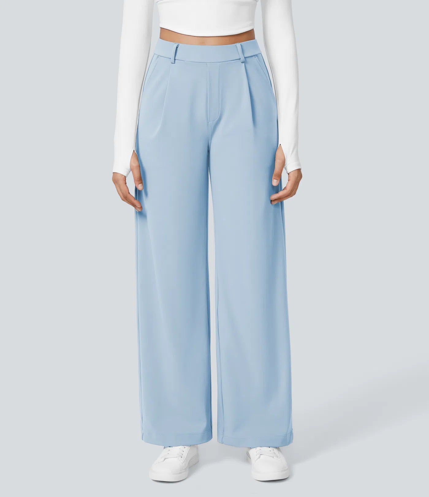 Lunara Women's High Waisted Trousers