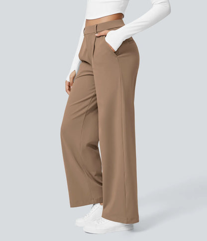 Lunara Women's High Waisted Trousers