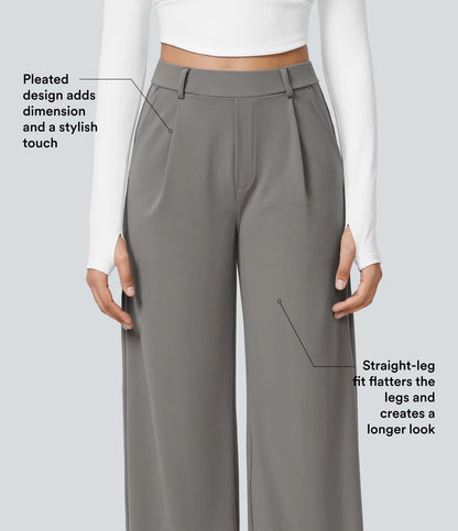 Lunara Women's High Waisted Trousers