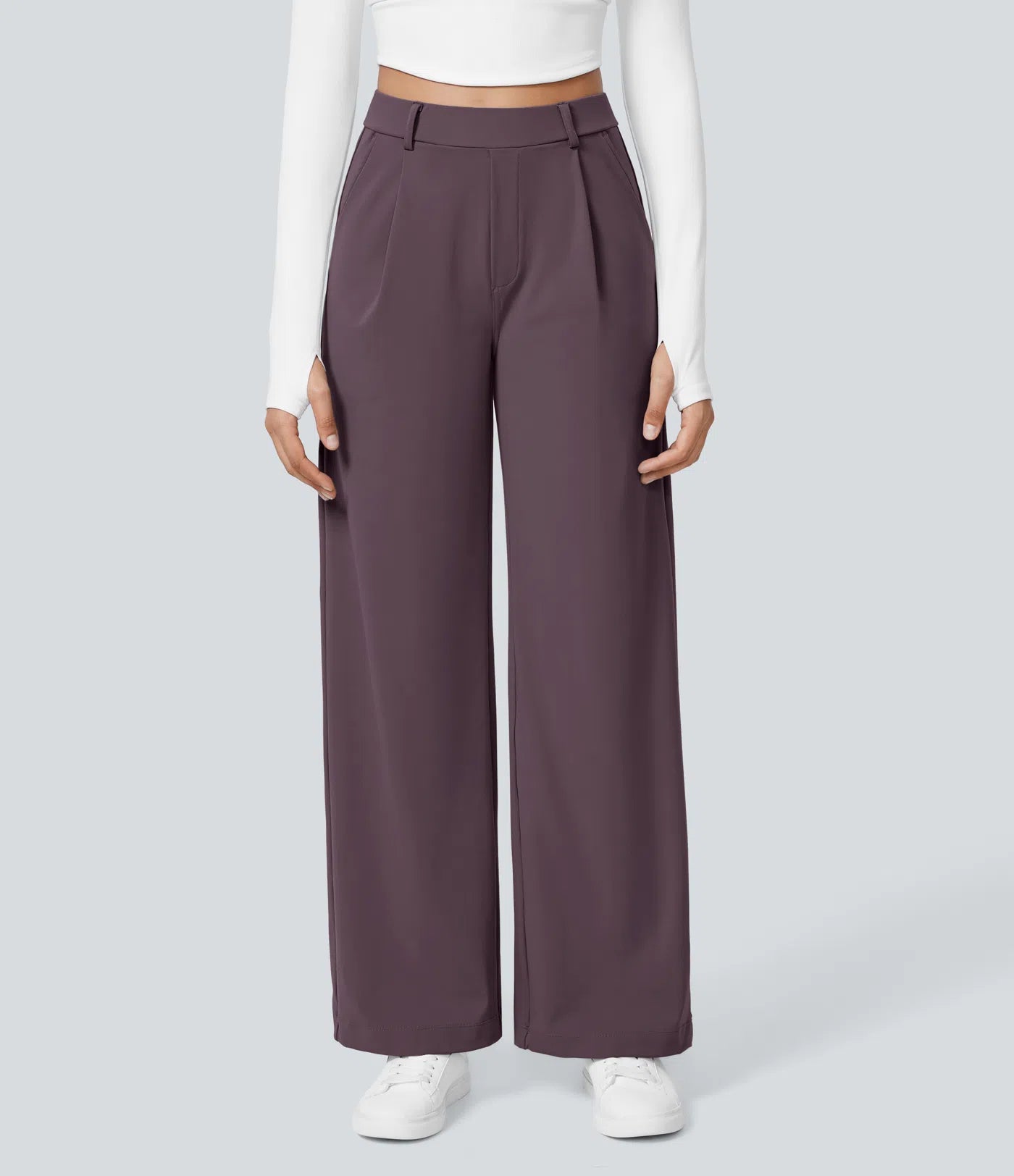 Lunara Women's High Waisted Trousers