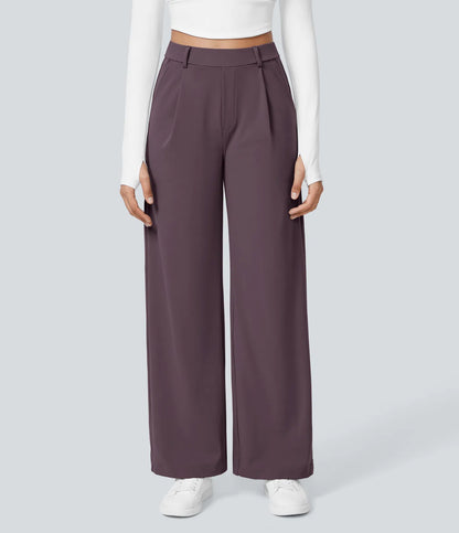 Lunara Women's High Waisted Trousers