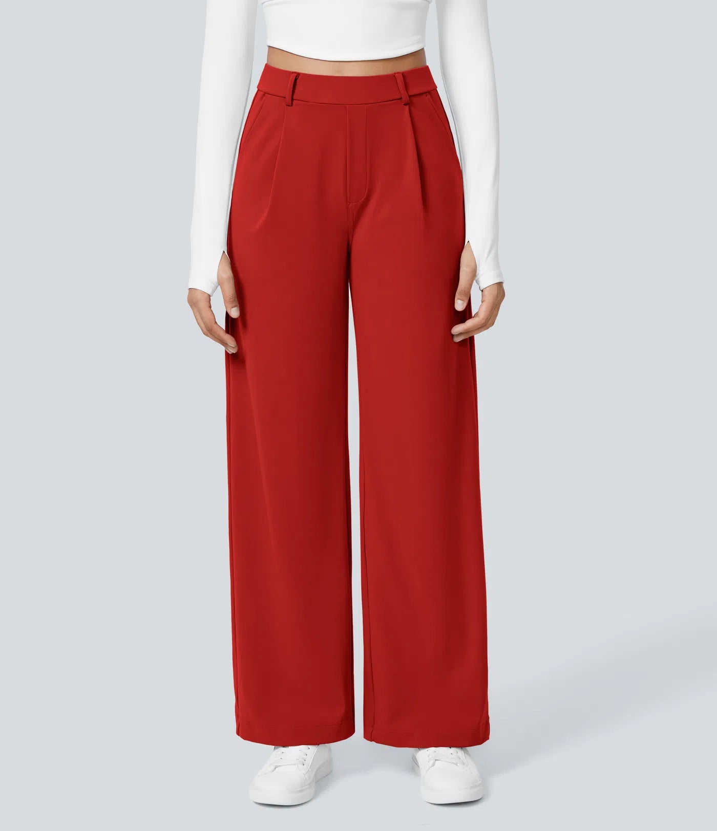 Lunara Women's High Waisted Trousers