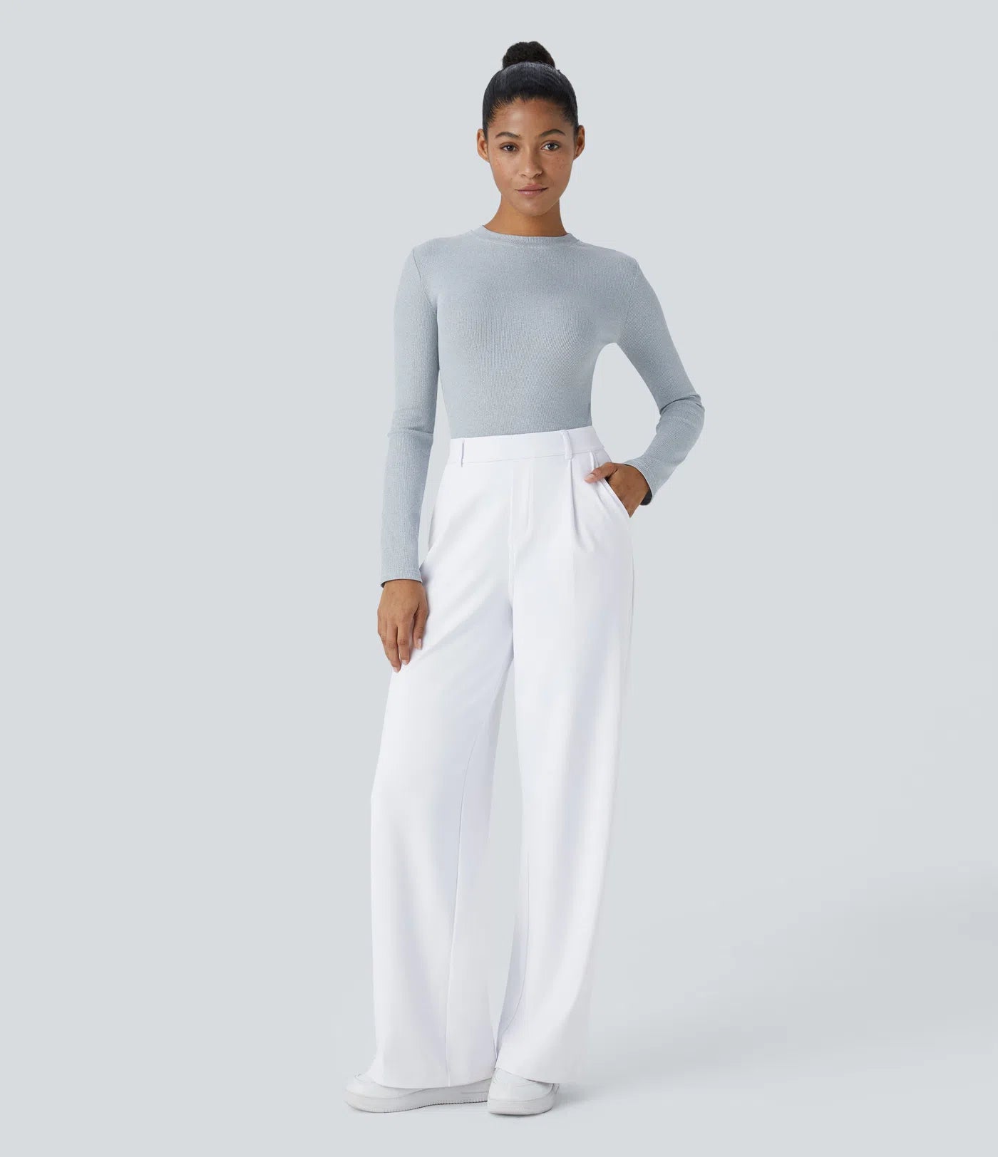 Lunara Women's High Waisted Trousers