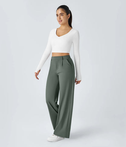 Lunara Women's High Waisted Trousers
