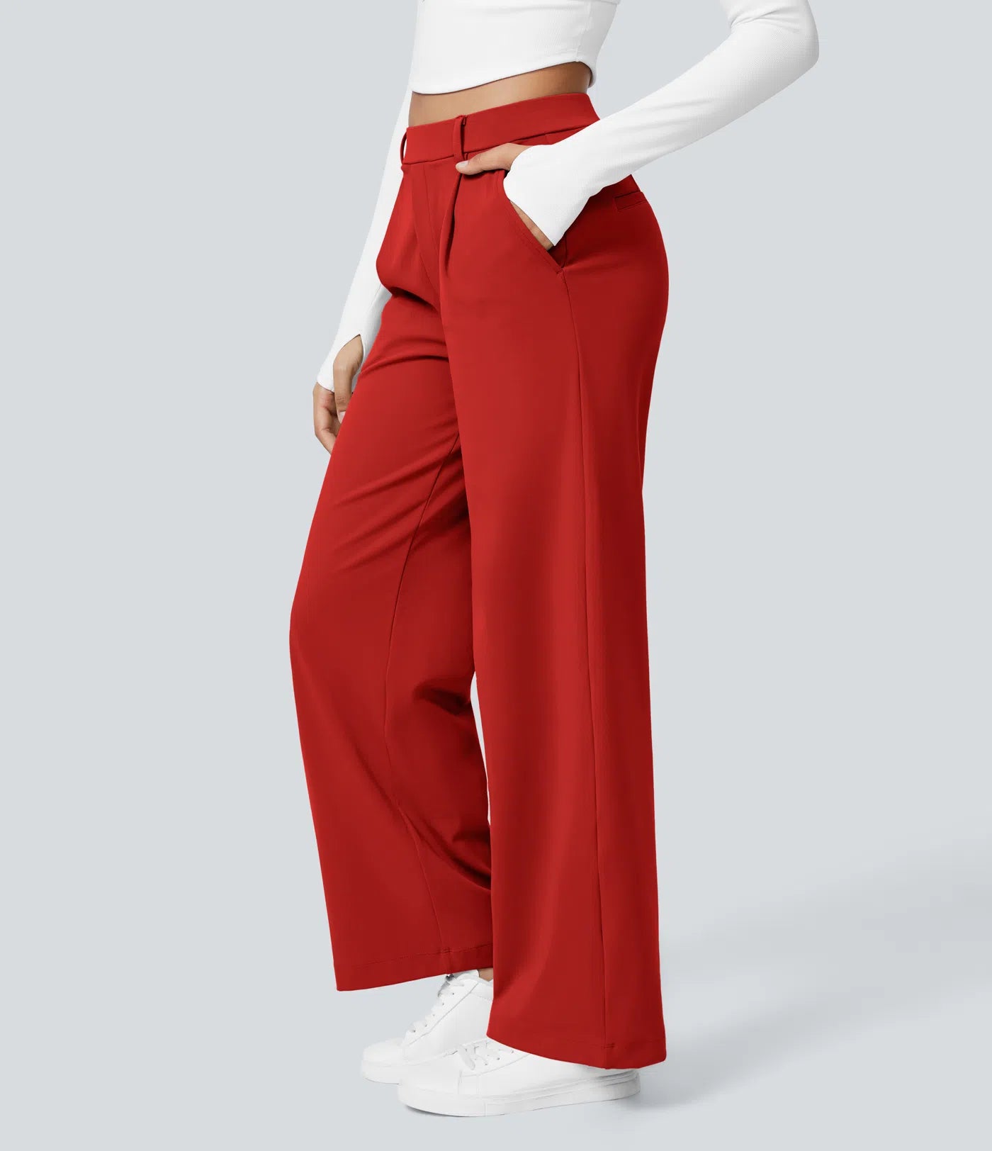 Lunara Women's High Waisted Trousers