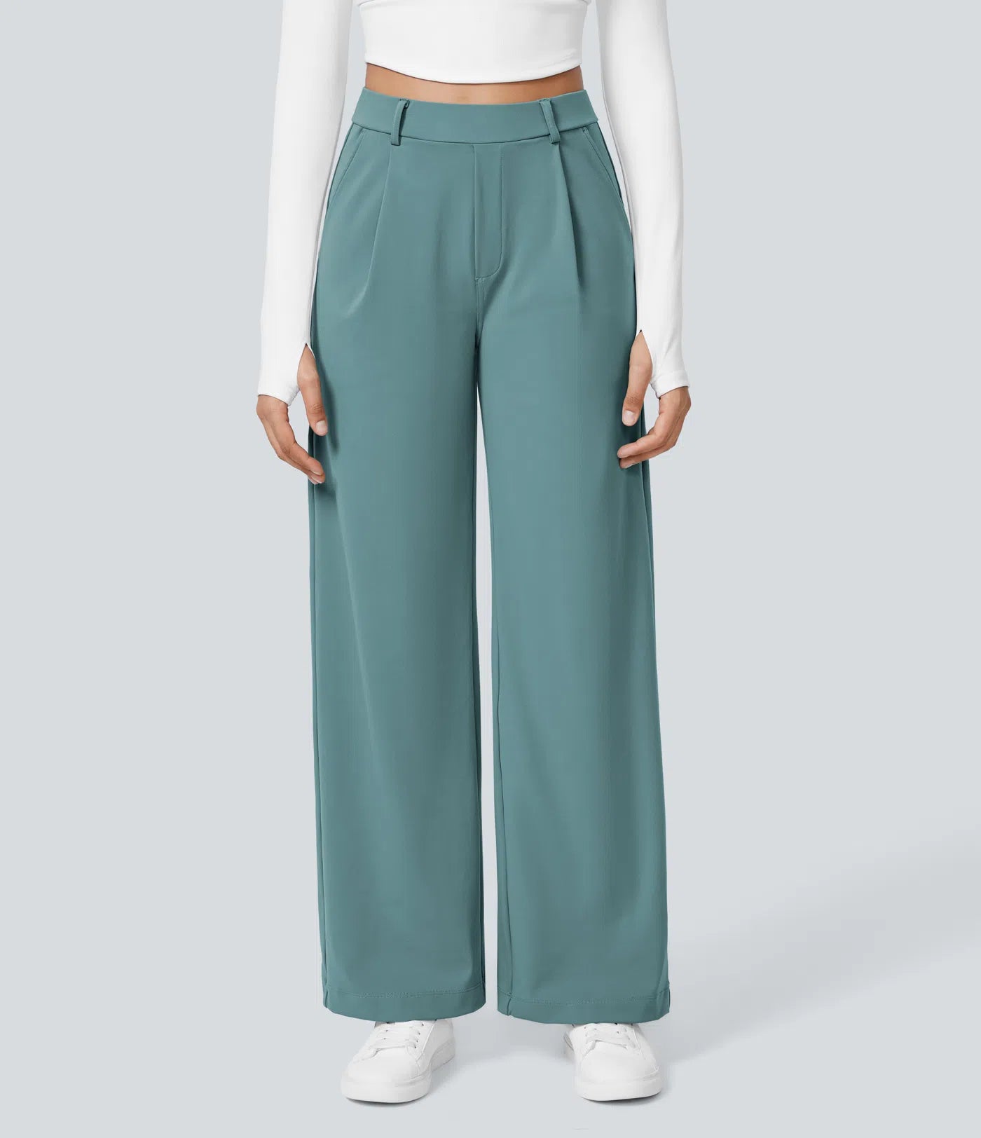 Lunara Women's High Waisted Trousers