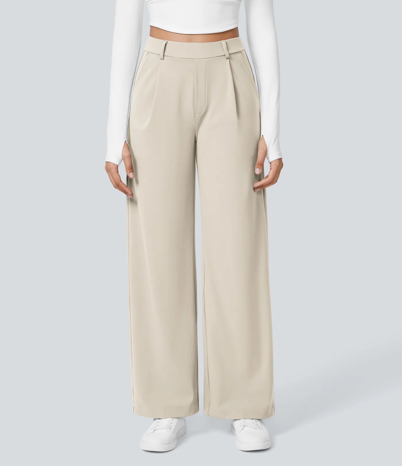 Lunara Women's High Waisted Trousers