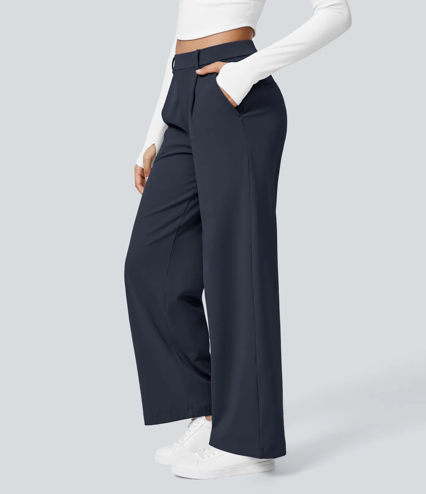Lunara Women's High Waisted Trousers