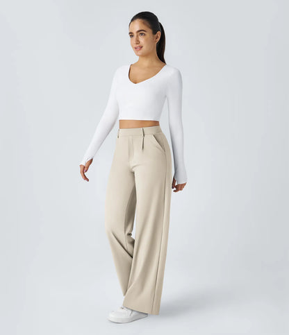 Lunara Women's High Waisted Trousers