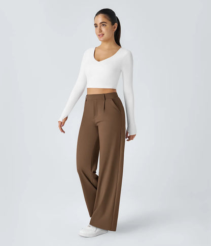 Lunara Women's High Waisted Trousers