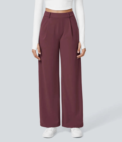 Lunara Women's High Waisted Trousers